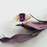 "Ione" 14k Yellow Gold Arizona Amethyst Ring