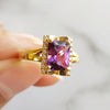 Arizona Amethyst Book Ring