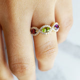 "Kaitlyn" 14k Yellow Gold Gemstone Ring