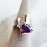 "Chloe" Sterling Silver Arizona Four Peaks Amethyst™ Ring