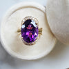 "Kaiya" 14K Yellow Gold Arizona Amethyst Ring