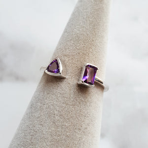 "Channing" Sterling Silver Arizona Amethyst Ring