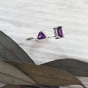 "Channing" Sterling Silver Arizona Amethyst Ring