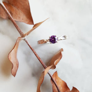 "Anne-Marie" Sterling Silver Arizona Amethyst Ring