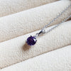 "Alyssa" Sterling Silver Arizona Amethyst Pendant
