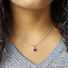 "Alyssa" Sterling Silver Arizona Amethyst Pendant