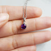 "Alyssa" Sterling Silver Arizona Amethyst Pendant
