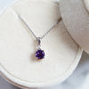 "Alyssa" Sterling Silver Arizona Amethyst Pendant
