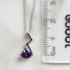 "Greta" Sterling Silver Arizona Amethyst Pendant
