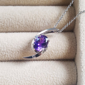 "Jasper" Sterling Silver Arizona Amethyst Pendant