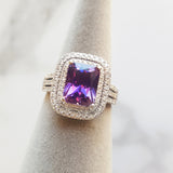"Ariel" 14K White Gold Arizona Amethyst Ring