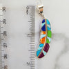 "Light As A Feather" AZ Turquoise and Inlay Pendant