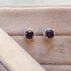 "Brielle" 14K White Gold AZ Amethyst Earrings