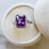 "Amiah" 14K White Gold Arizona Amethyst Ring