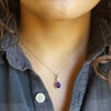 "Marilyn" 14K White Gold Arizona Amethyst Pendant