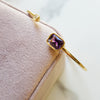 "Kellye" 14k Yellow Gold Flexible AZ Amethyst Bracelet