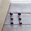 "Trisha" 14k White Gold AZ Amethyst Earrings