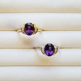 "Mona" 14k Yellow Gold Arizona Amethyst Ring