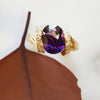 "Stella" 14k yellow gold Arizona Amethyst Ring