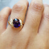 "Stella" 14k yellow gold Arizona Amethyst Ring