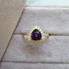 "Annika" 14K Yellow Gold Arizona Amethyst Ring