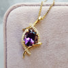 "Zarina" 14k Gold Amethyst Necklace