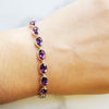 "Liv" 14K Yellow Gold Oval Arizona Amethyst Bracelet