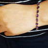 "Liv" 14K Yellow Gold Oval Arizona Amethyst Bracelet