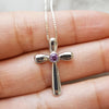 "Mary" Sterling Silver Amethyst Cross