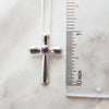 "Mary" Sterling Silver Amethyst Cross
