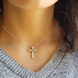 "Mary" Sterling Silver Amethyst Cross