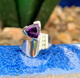 "Chloe" Sterling Silver Arizona Four Peaks Amethyst™ Ring