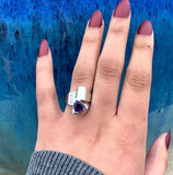"Chloe" Sterling Silver Arizona Four Peaks Amethyst™ Ring