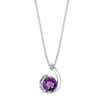 "Selena" Sterling Silver Arizona Four Peaks Amethyst Pendant