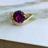 "Brielle" 14K Yellow Gold Arizona Amethyst Ring