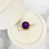 "Brielle" 14K Yellow Gold Arizona Amethyst Ring